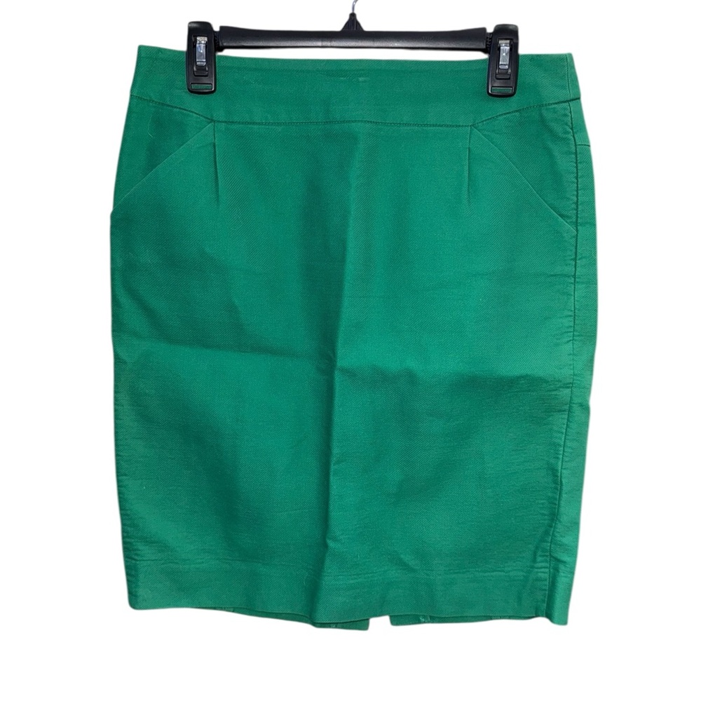 J. Crew Vibrant Green The Pencil Skirt Size 8